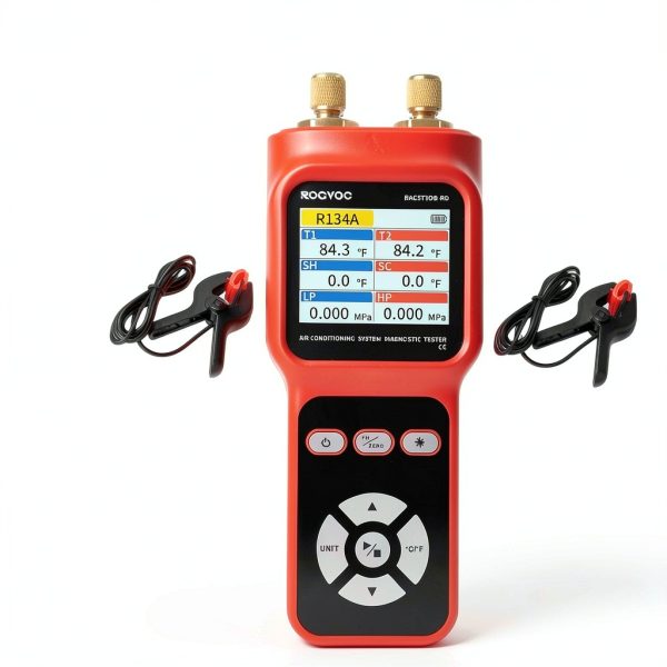 HVAC Pressure Gauge Rogvoc Dual Port Digital-3