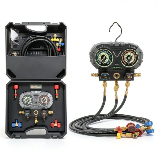Lichamp AC Gauge Set for HVAC R32 R134 R410-0