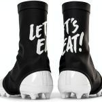 Bike Cleat Cover SLEEFS Black Large Spandex Design-0