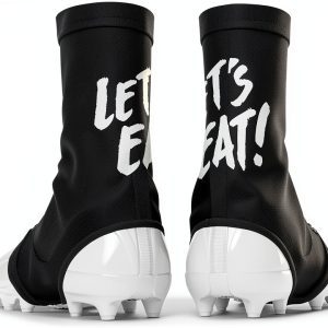 Bike Cleat Cover SLEEFS Black Large Spandex Design-0