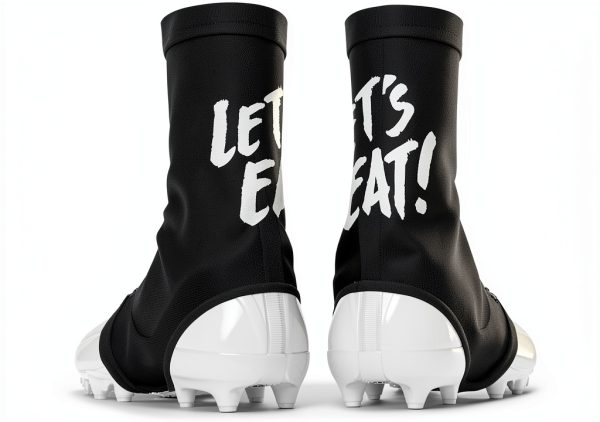 Bike Cleat Cover SLEEFS Black Large Spandex Design-0