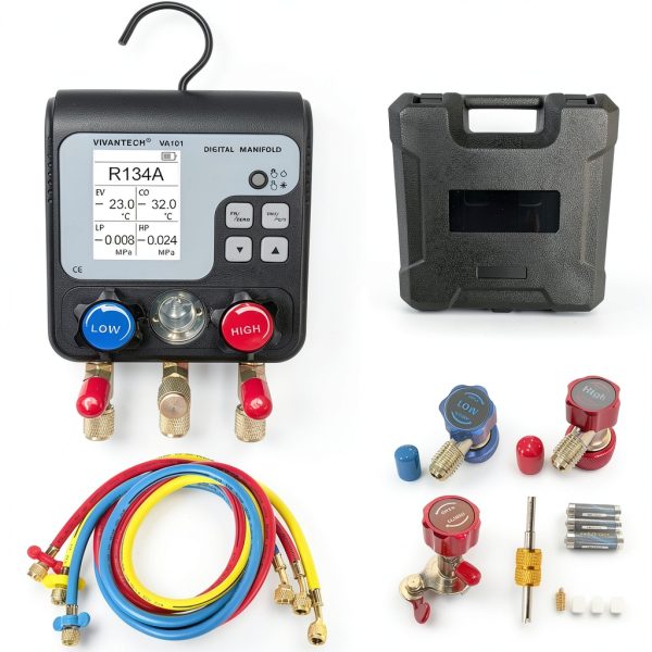 Refrigerant Gauge VIVANTECH LCD Vacuum Test-0