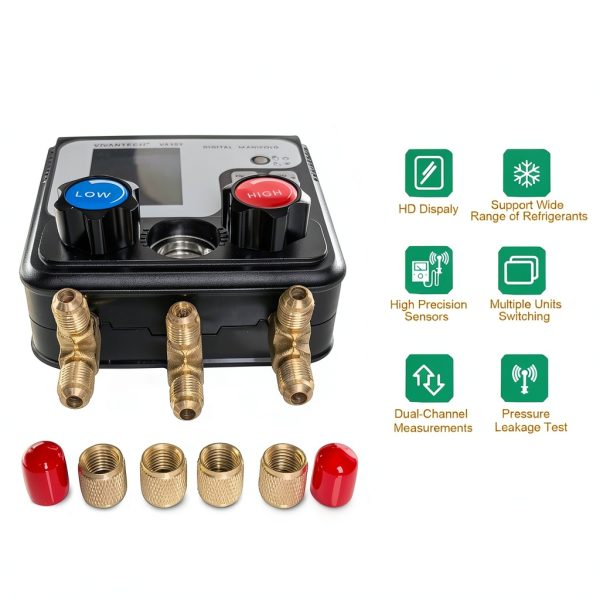 Refrigerant Gauge VIVANTECH LCD Vacuum Test-2
