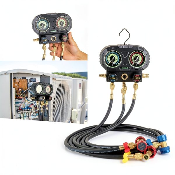 Lichamp AC Gauge Set for HVAC R32 R134 R410-6