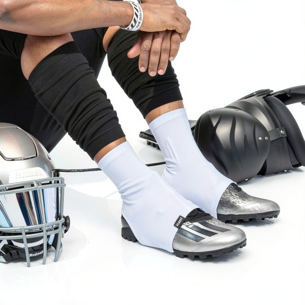 Bike Cleat Cover SLEEFS Black Large Spandex Design-4