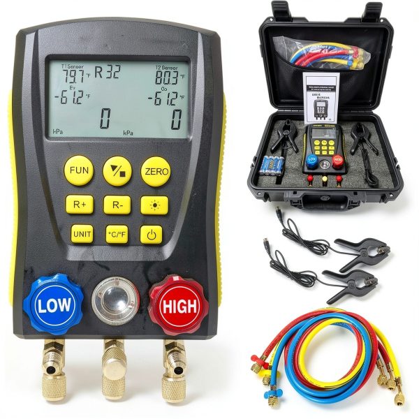 Vanlison HVAC Gauge ABS Portable Diagnostic Tool-0