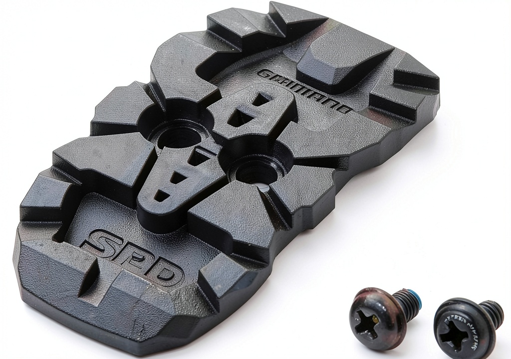 Shimano cleat cover installed on a women's road bike