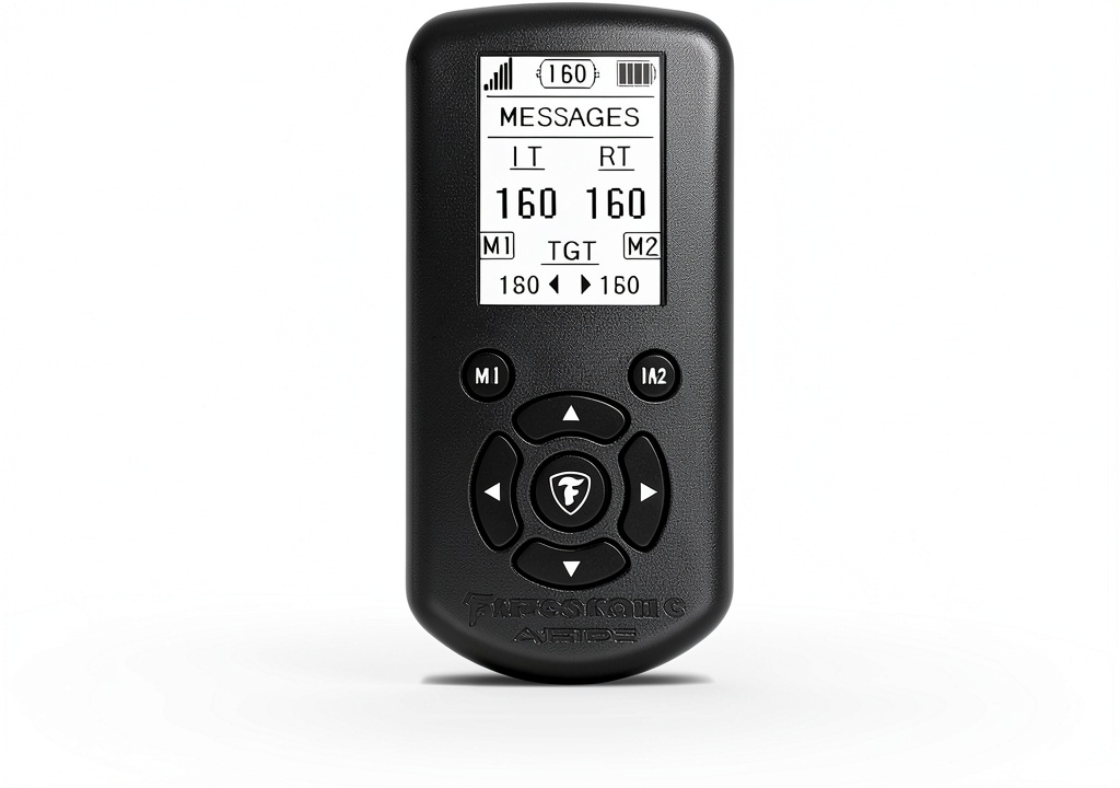 Firestone 9964 AC diagnostic tool being used in a garage