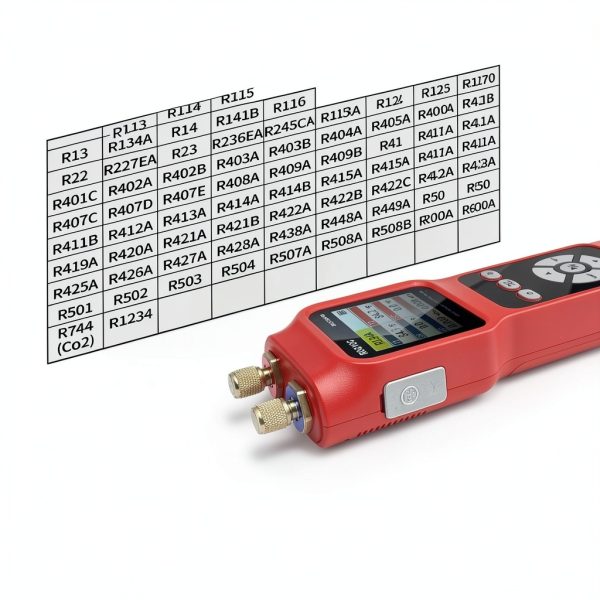 HVAC Pressure Gauge Rogvoc Dual Port Digital-4