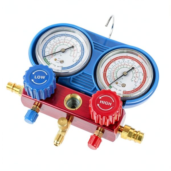 WINMAX Dual Pressure AC Gauge 2.6in 800psi-4