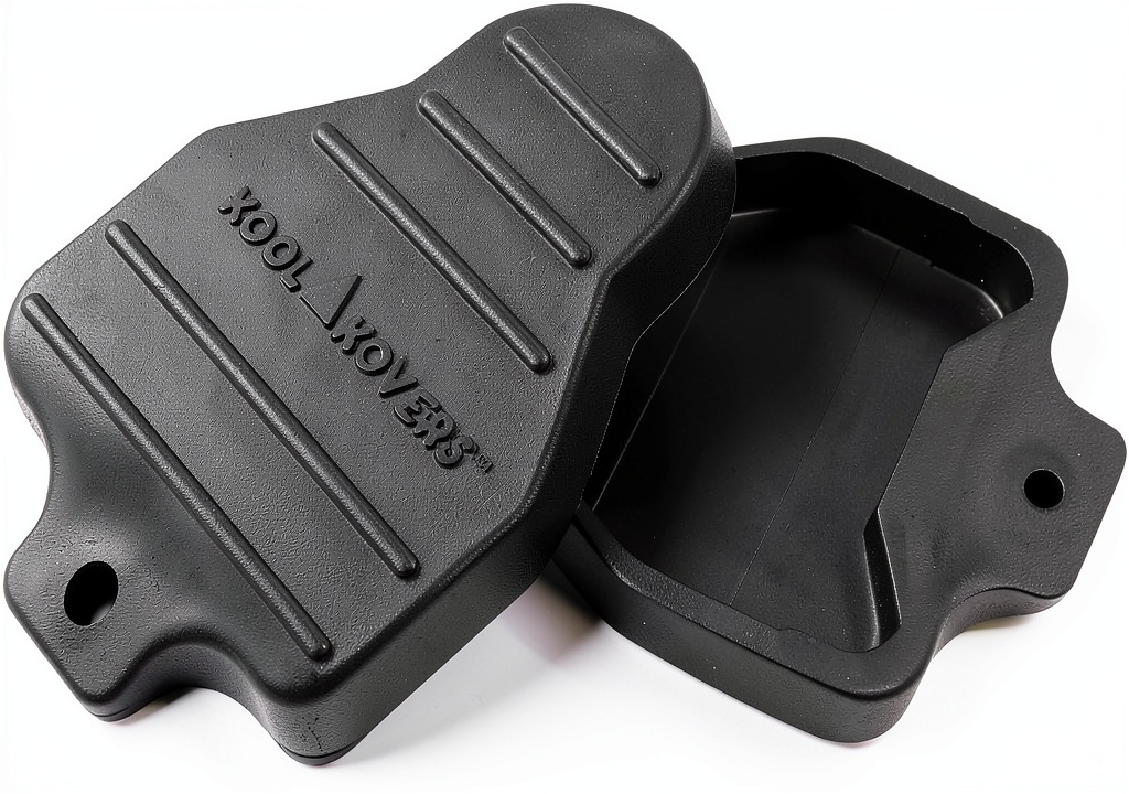 Kool Kovers cycling cleat cover in use