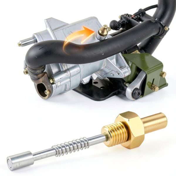 MOTOQUEEN Copper Oil Relief Valve for Polaris Ranger 700-800 2‑Port-0