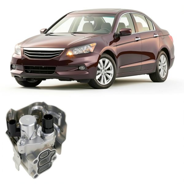VTEC Solenoid Spool Valve Assembly with Oil Pressure Switch, Gasket, Compatible with Honda Accord 2003-2007, Civic 2002-2005, CR-V 2002-2009, Element 2003-2011 & Acura RSX 2002-2006, 15810-PNE-G01-4